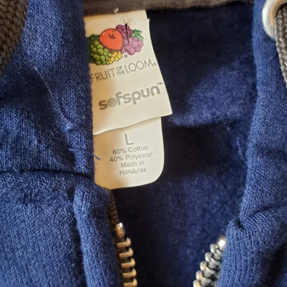 STURGIS MOTORCYCLE RALLY 2019 Blue ZIP UP MEN'S HOODIE 79th Black Hill's LARGE - Picture 15 of 16